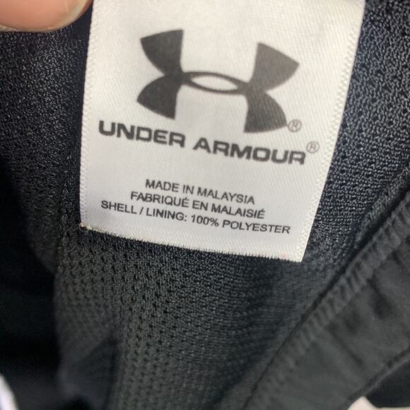 Under Armour Women’s Crave Jacket Black with White Trim Windbreaker W-195 Size L - Picture 8 of 10